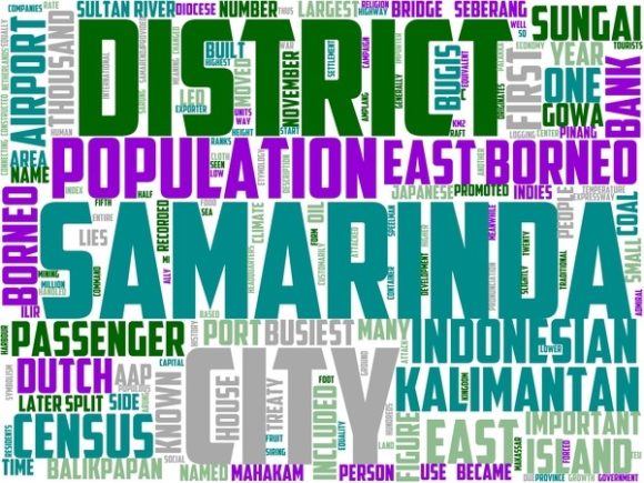 Samarinda Wordart Tie Dye