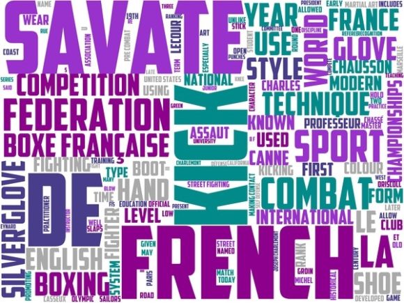 Savate Wordart Book Cover