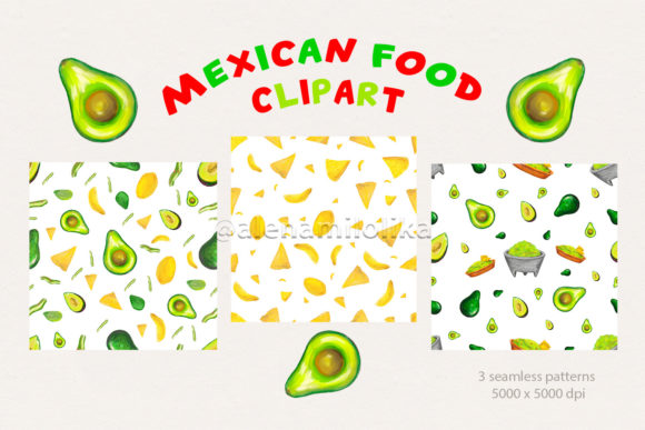 Watercolor Patterns Mexican Food: A Creative Fusion of Art and Culinary Culture